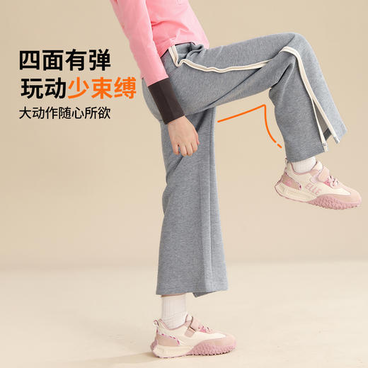 【清仓捡漏】【110 120】【精典泰迪】女童春秋款时尚开衩阔腿裤裤子 商品图4