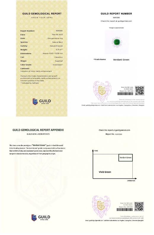 5.75ct 祖母绿戒指 商品图5