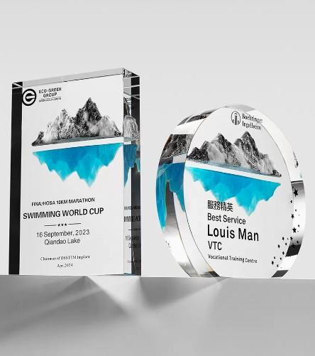 水晶奖杯定制定做创意年会奖杯优秀员工冠军团队颁奖奖座订制 商品图1