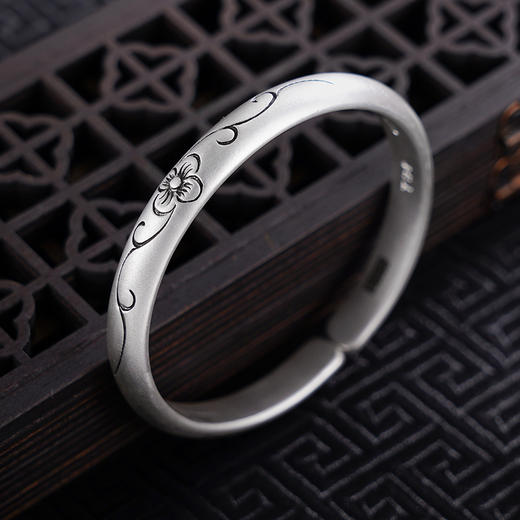 【幸福花影】子佩集S999银手工手镯原创设计【55061211】2407 商品图1