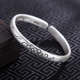 【花语呢喃】子佩集S999银手工手镯原创设计【55061218】2407