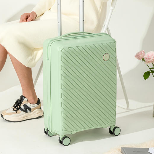 Diplomat外交官时尚PP拉杆箱TSA密码锁 24英寸 抹茶绿 DS-1323 商品图1