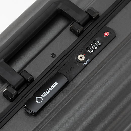 Diplomat外交官经典行李箱男女商务旅行箱可登机轻便拉杆箱20英寸 铝框- 卡扣 20寸登机箱-DS-13090 商品图3