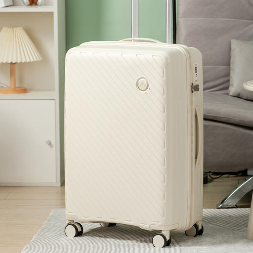 Diplomat外交官时尚PP拉杆箱TSA密码锁 24英寸 奶油米 DS-1323 商品图1