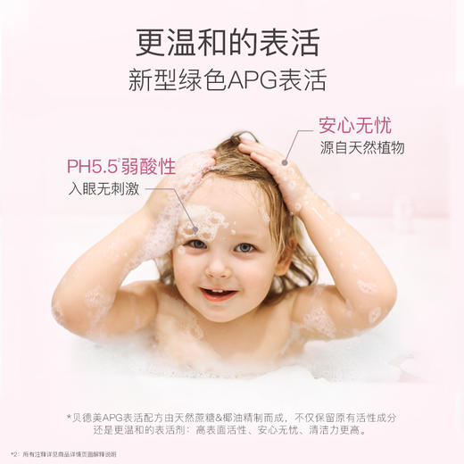 【贝德美】儿童洗发沐浴二合一宝宝洗发护发沐浴 商品图2