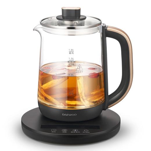 大宇（DAEWOO）煮茶壶1.8L容量家用多功能玻璃花茶烧水壶办公室养生壶DYYS-18H20 DYYS-18H20养生壶 1.8L 商品图6