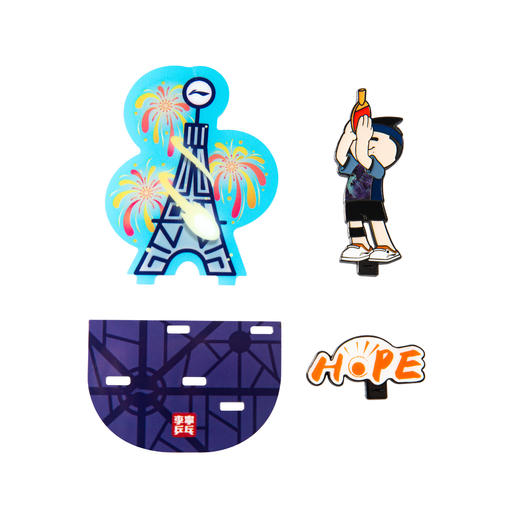 【“钦”云直上】乒乓球系列组合徽章AQAU101-2 商品图3