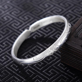 【花韵流年】子佩集S999银手工手镯原创设计【55061104】2407