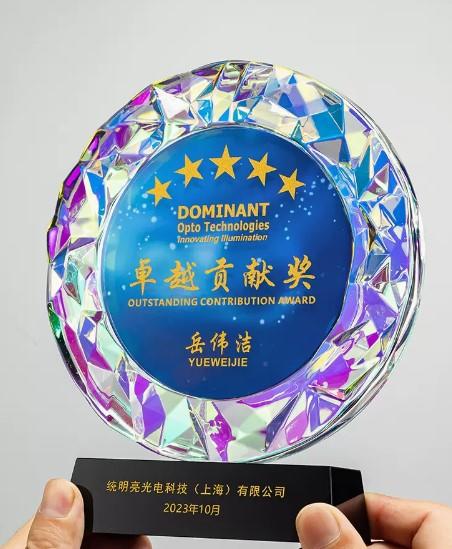 水晶奖杯定制定做高档创意菱形圆奖牌年会优秀员工刻字颁奖纪念品 商品图2