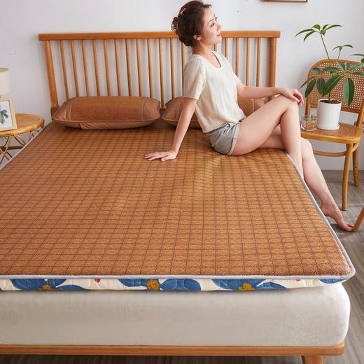【四季适用，是凉席也是床垫~】学生床垫单人垫子 榻榻米折叠软垫 家用床垫褥 双人加厚垫子 床褥铺地垫子-QQ 商品图1