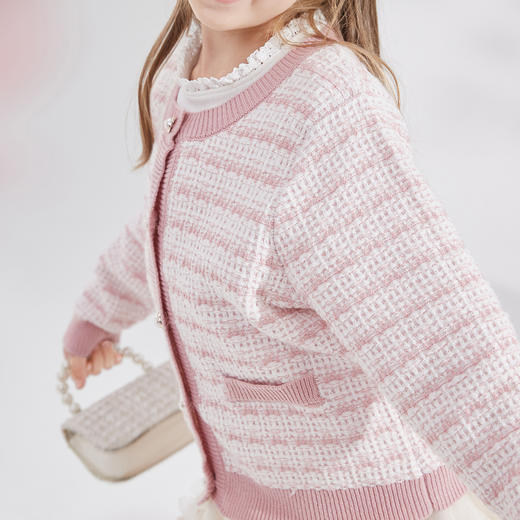 笛莎Deesha 2024年秋季新款香风针织开衫 商品图3