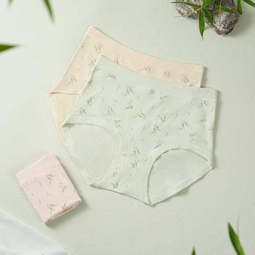 【 妈妈内裤】宜可露 高弹高腰收腹 妈妈内裤 竹纤维棉无痕7A 抗菌竹净裤夏季薄款 商品图0