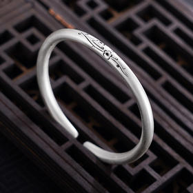 【花间美梦】子佩集S999银手工手镯原创设计【55063209】2407