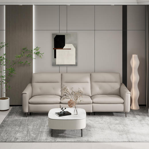 顾家家居整装 现代舒适 皮艺/布艺功能沙发 KZ.9029（B）千纸鹤G 商品图1