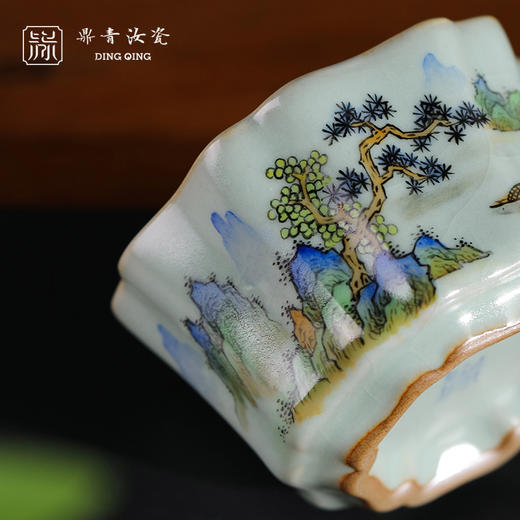 问鼎鼎青系列簪花杯（青绿山水）（缺货） 商品图2