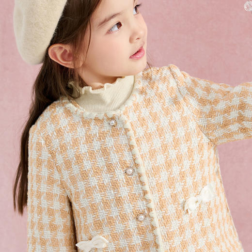 笛莎Deesha 童装女童外套2024秋季新款基础版型香风外套 商品图3