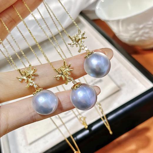 7DAYS星空蓝海水马贝珍珠套链 商品图2