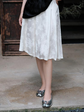 盛唐牡丹 |珍珠白冠乐绉梅兰竹菊半裙