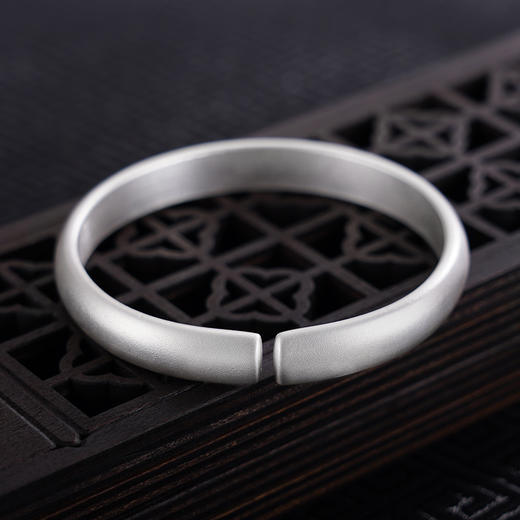 【花语心愿】子佩集S999银手工手镯原创设计【55061206】2407 商品图4