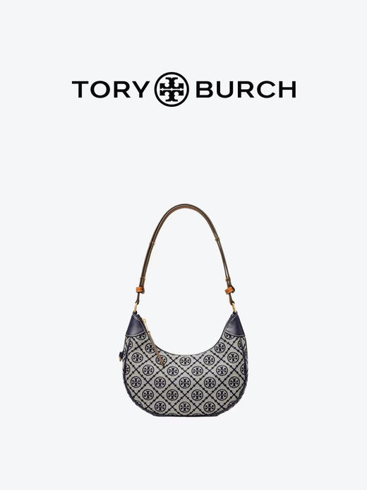 TORY BURCH 汤丽柏琦 T MONOGRAM 提花新月包 158513 商品图0