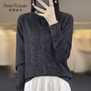 春秋针织开衫银丝针织衫女士打底上衣SZ2701 商品缩略图2