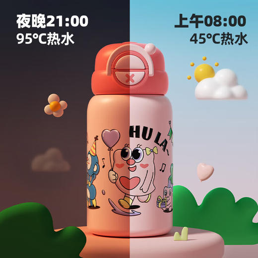 QWE双饮用保温杯+杯套+零钱袋【550ML】CWX 商品图5