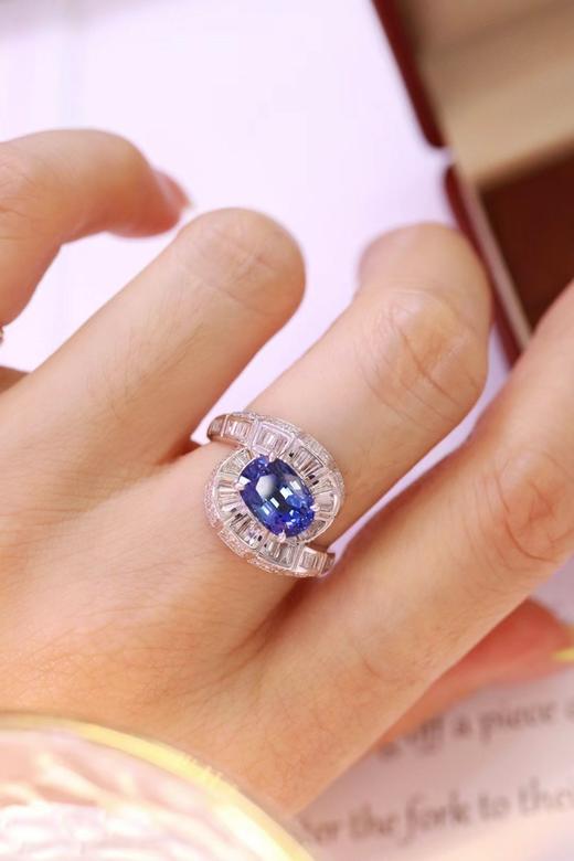 2.91ct 蓝宝石戒指 商品图2