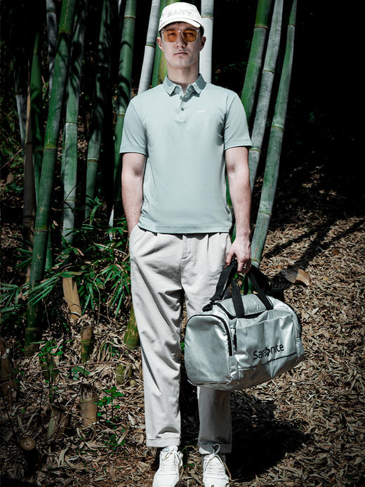 SANY翻领T恤310C-青蓝灰 商品图5