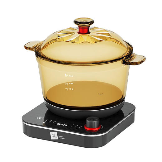 【小家电】米技生活 （Miji Home）多功能锅玻璃电煮锅2.2升 ECE-GS22 HF 商品图5
