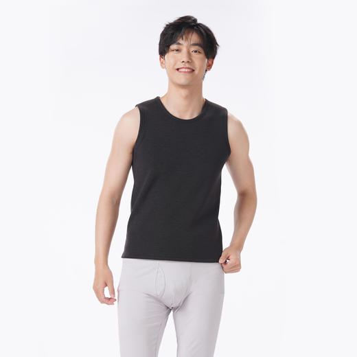 都市丽人都市锋尚保暖衣强暖单件背心天丝德绒复合绒厚男士保暖衣保暖背心FWT4A4 商品图1