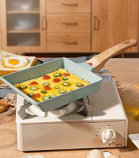 日式玉子烧方形迷你不粘锅厚蛋烧麦饭石小煎锅煎蛋家用平底早餐锅