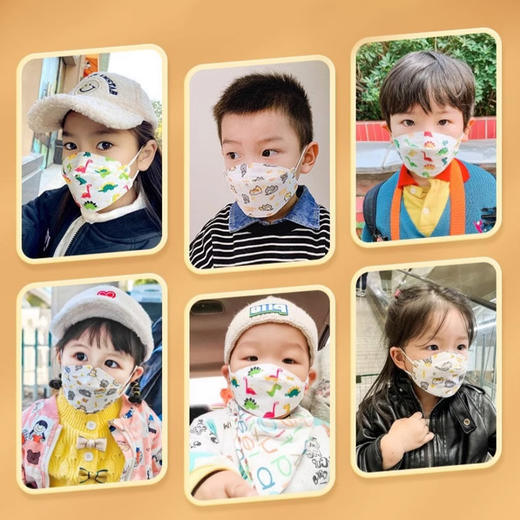 【专为儿童设计！超可爱立体升级款口罩！】独立包装儿童一次性口罩，3d立体三层印花夏季薄透气款小孩专用-QQ 商品图3