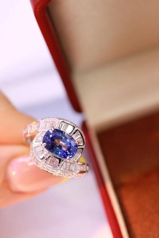 2.91ct 蓝宝石戒指 商品图0