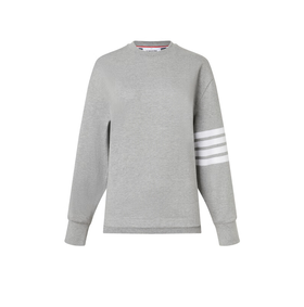 THOM BROWNE 汤姆·布朗 女士经典条纹徽标长袖卫衣 FJS066A 06221