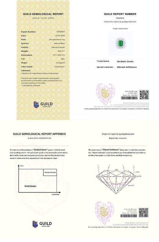 4.66ct 祖母绿戒指 商品图5