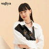 Safiya/索菲娅学院风深口粗跟金属扣百搭英伦厚底乐福鞋 SF43112063/SFD1112063 商品缩略图2