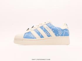 阿迪达斯Hello Kitty x Adidas Originals Superstar XLG休闲运动板鞋IG4477女鞋