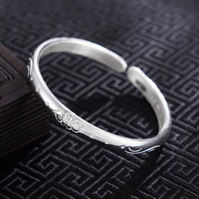 【花溪漫步】子佩集S999银手工手镯原创设计【55061105】2407