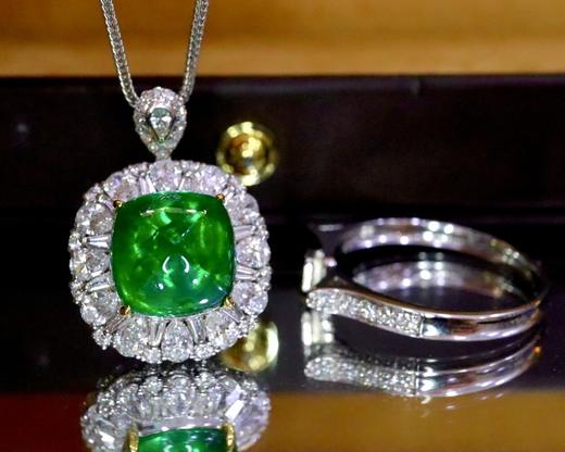 4.45ct 祖母绿戒指吊坠 商品图3