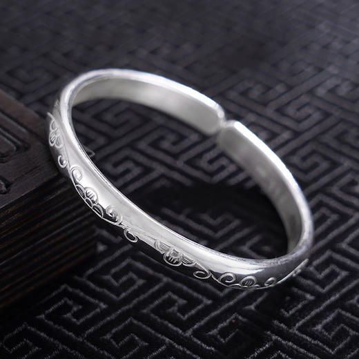 【花海涟漪】子佩集S999银手工手镯原创设计【55061113】2407 商品图2