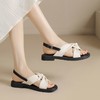ZHR则则小香风简约时尚平底凉鞋女2024夏季新款百搭轻便韩版女鞋 商品缩略图4