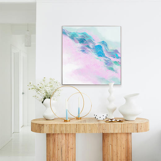 多喜爱高清布艺装饰画 抽象写意水墨一山春色系列 商品图1