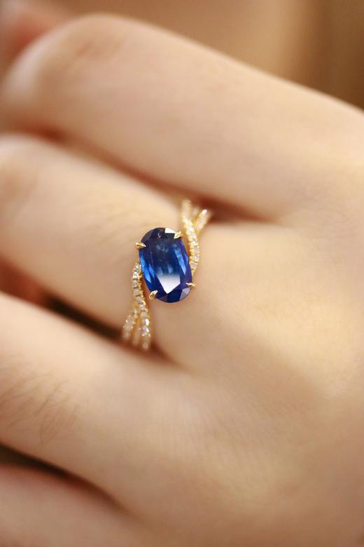 1.52ct 蓝宝石戒指 商品图8