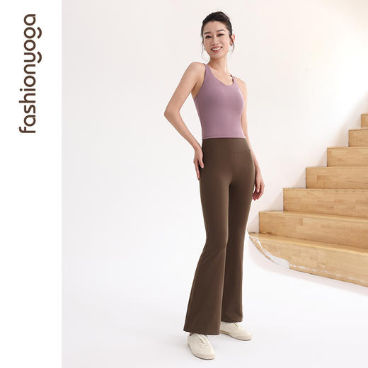 FC14924蜜桃提臀长九分喇叭裤 商品图8