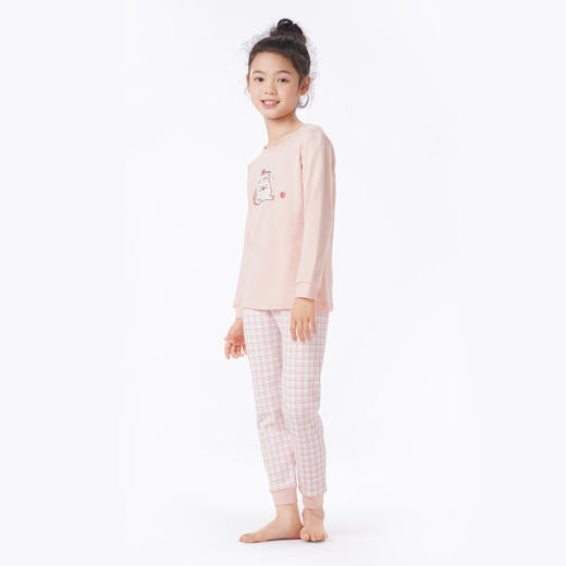 都市丽人眯雅佳保暖衣轻暖套装纯棉薄童装儿童保暖衣棉质套装JWT1A2 商品图3