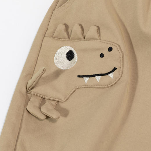 贝贝怡男童裤子24秋装童趣简约休闲百搭柔顺婴幼宝宝长裤ZB3DK037 商品图3