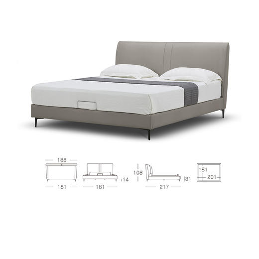 顾家家居整装 现代简约 布艺软床 KZ.B5026-似流年 商品图4