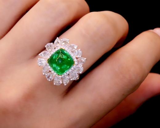4.32ct 祖母绿戒指 商品图4