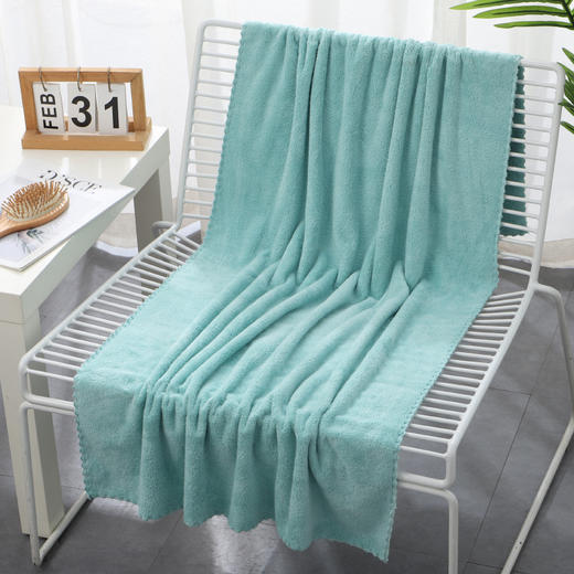 【鼎】珊瑚绒浴巾吸水速干不掉毛洗澡巾70*140cm颜色随机 商品图6