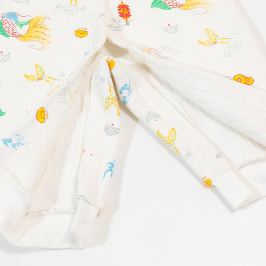 贝贝怡婴幼连体衣2024秋冬夹棉保暖外穿新生儿哈衣ZB4DL040 商品图5